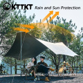 Outdoor rain and sun protection T-shaped butterfly canopy